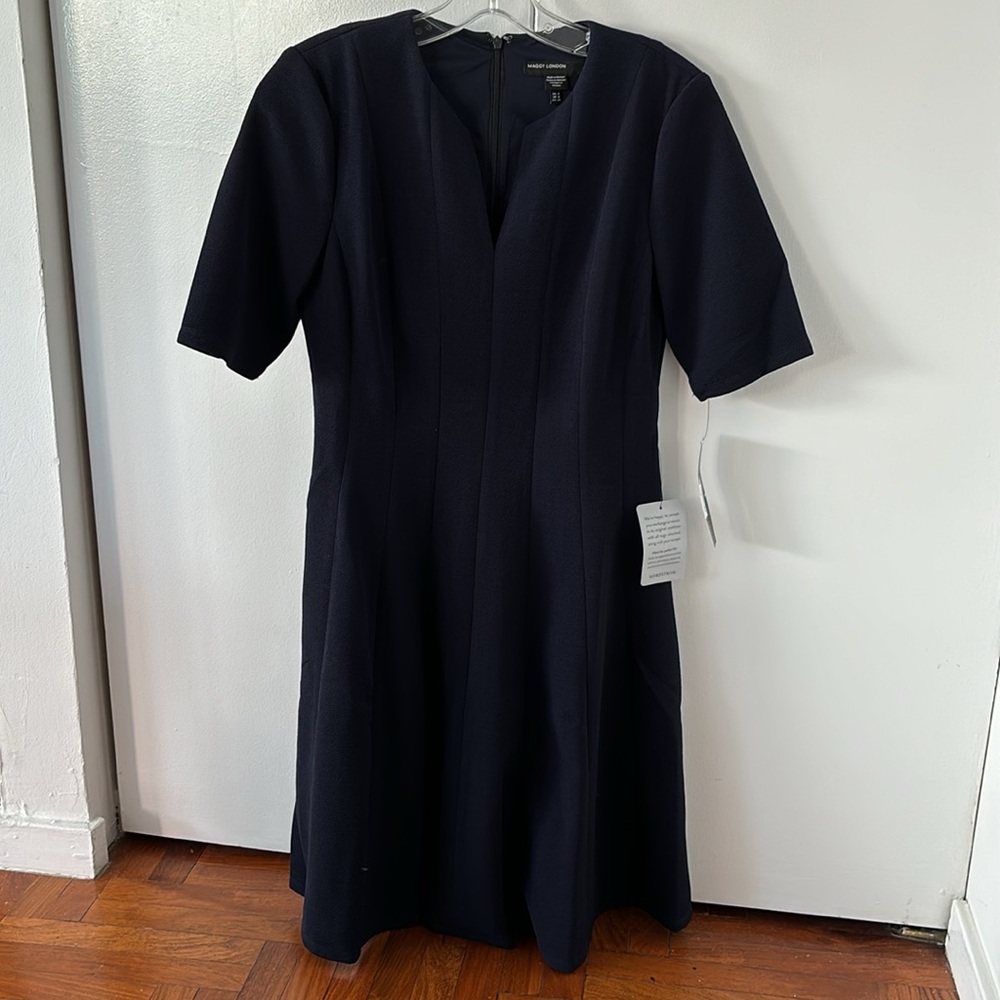 Navy Maggy London Dress NWT Size 4